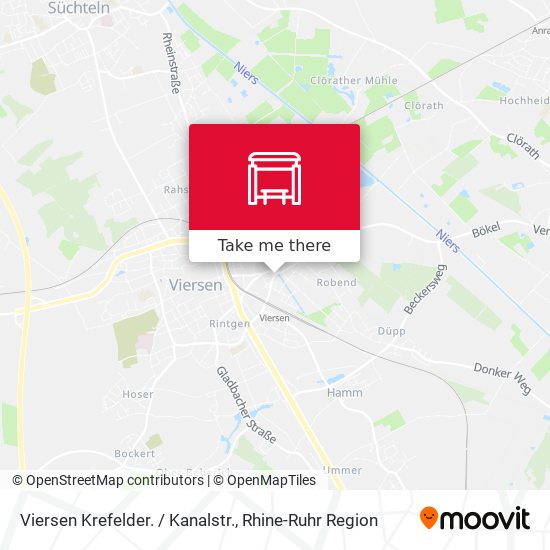 Viersen Krefelder. / Kanalstr. map