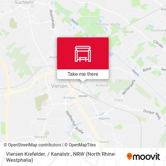 Viersen Krefelder. / Kanalstr. map