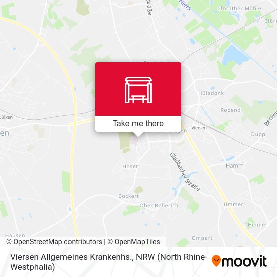 Viersen Allgemeines Krankenhs. map