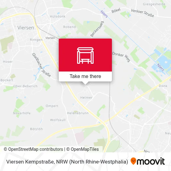 Viersen Kempstraße map