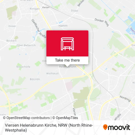 Карта Viersen Helenabrunn Kirche