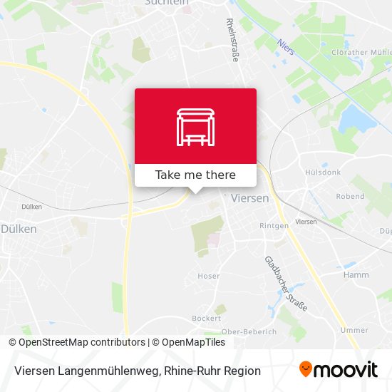 Viersen Langenmühlenweg map