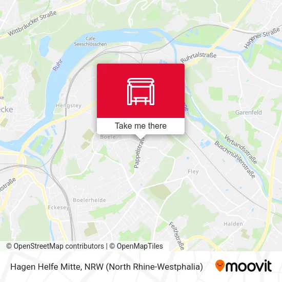 Карта Hagen Helfe Mitte
