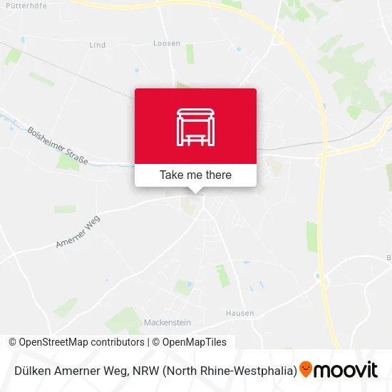 Карта Dülken Amerner Weg