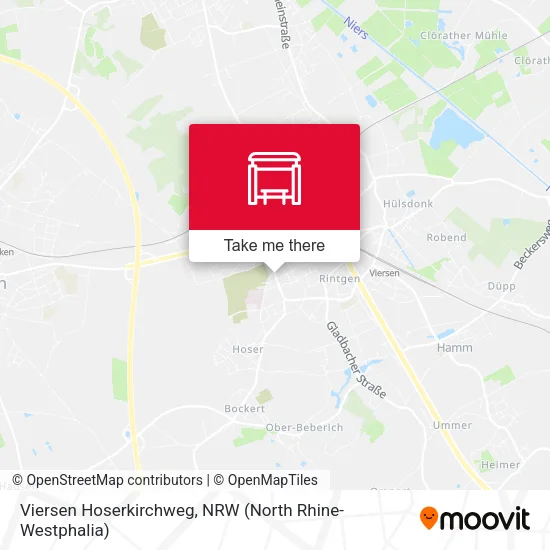 Viersen Hoserkirchweg map