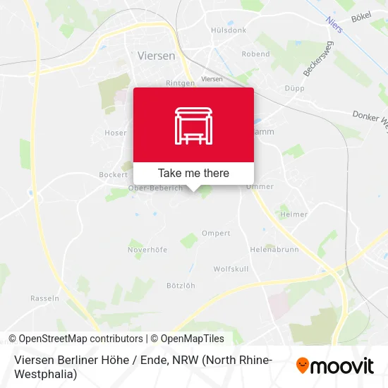 Карта Viersen Berliner Höhe / Ende
