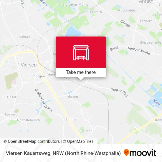 Viersen Kauertsweg map