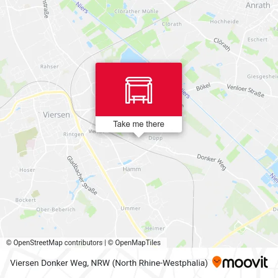 Карта Viersen Donker Weg