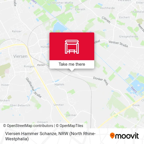 Viersen Hammer Schanze map