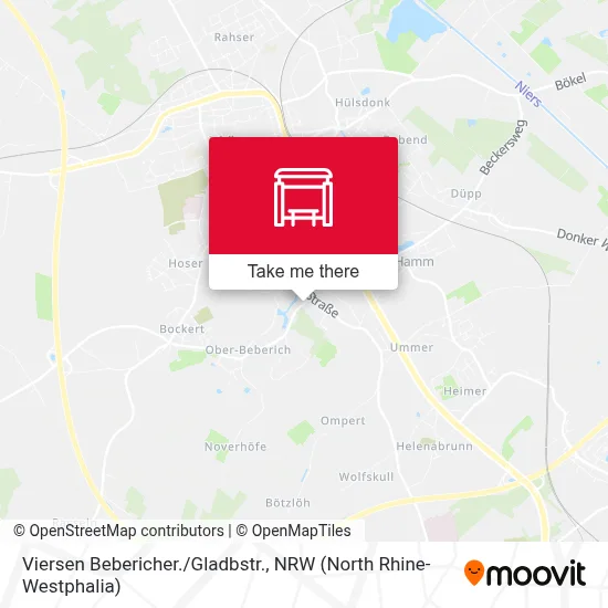 Viersen Bebericher./Gladbstr. map