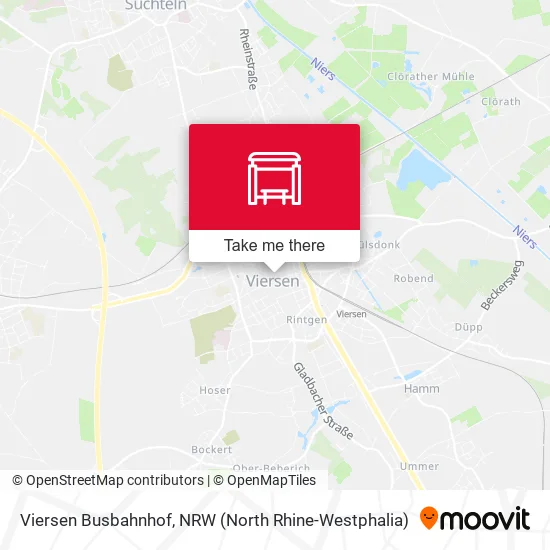 Карта Viersen Busbahnhof