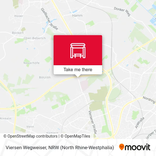 Viersen Wegweiser map