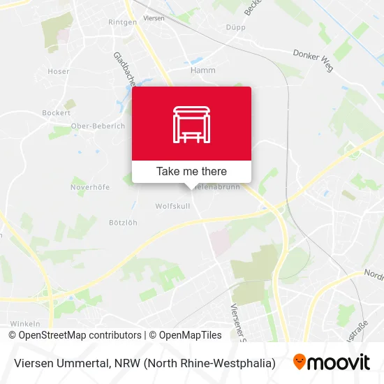 Карта Viersen Ummertal