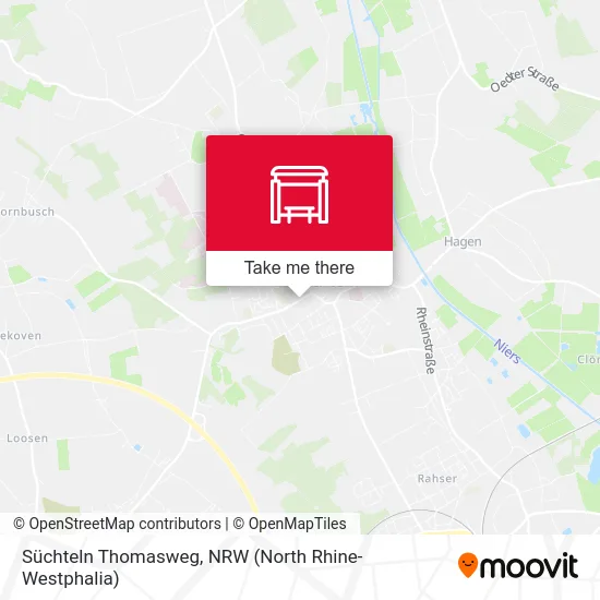 Süchteln Thomasweg map