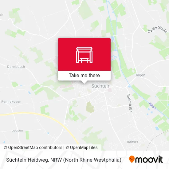 Süchteln Heidweg map