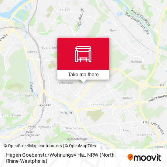 Карта Hagen Goebenstr./Wohnungsv Ha.
