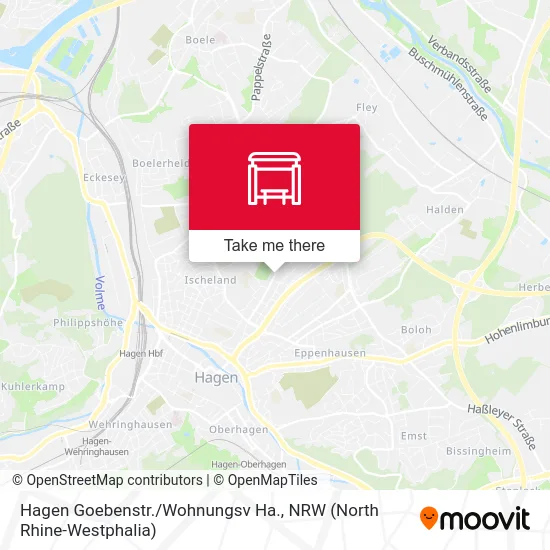 Карта Hagen Goebenstr./Wohnungsv Ha.