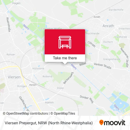 Viersen Preyergut map