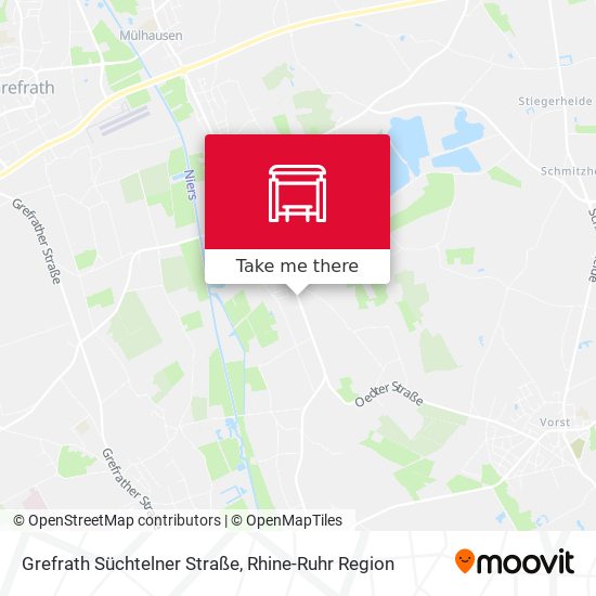 Grefrath Süchtelner Straße map