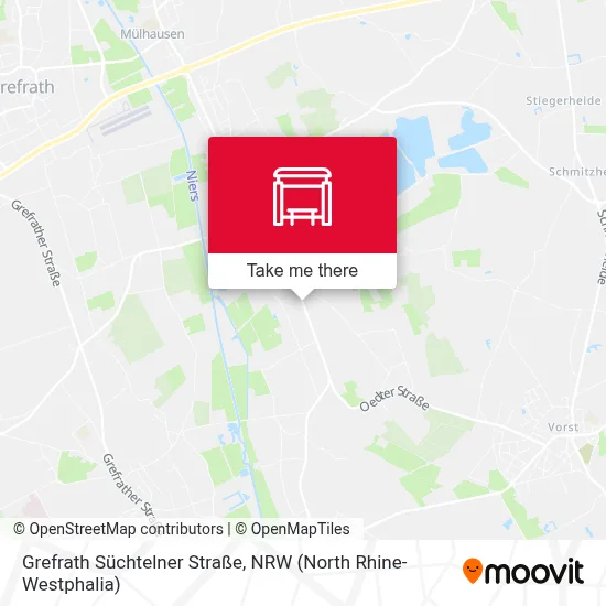Grefrath Süchtelner Straße map