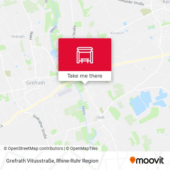 Grefrath Vitusstraße map