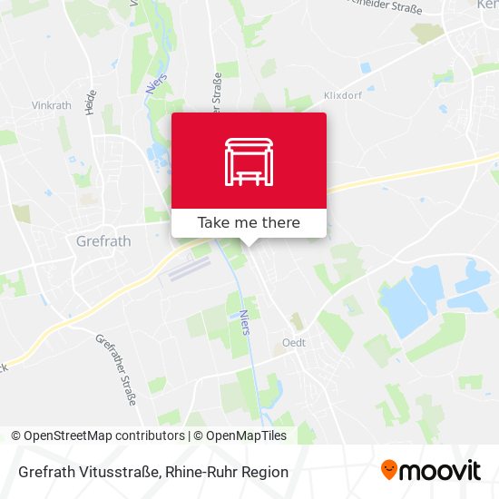 Grefrath Vitusstraße map