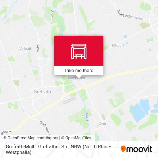 Карта Grefrath-Mülh. Grefrather Str.