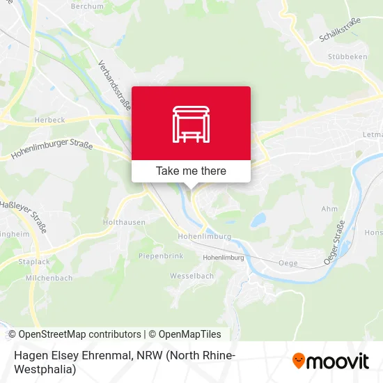 Hagen Elsey Ehrenmal map