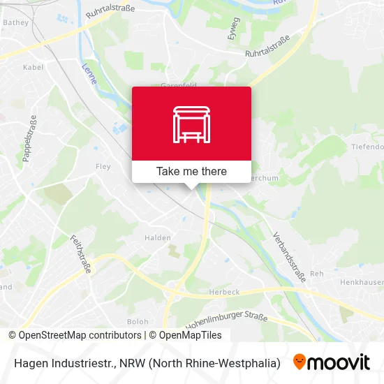 Hagen Industriestr. map