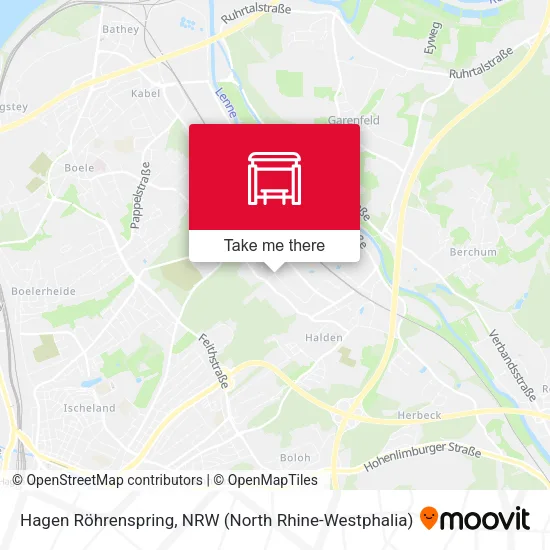 Карта Hagen Röhrenspring