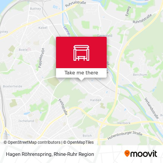 Hagen Röhrenspring map