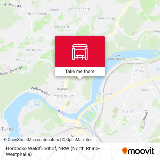 Herdecke Waldfriedhof map