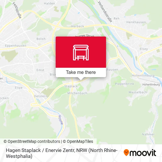 Карта Hagen Staplack / Enervie Zentr