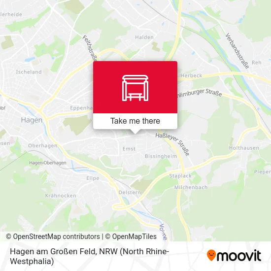 Карта Hagen am Großen Feld