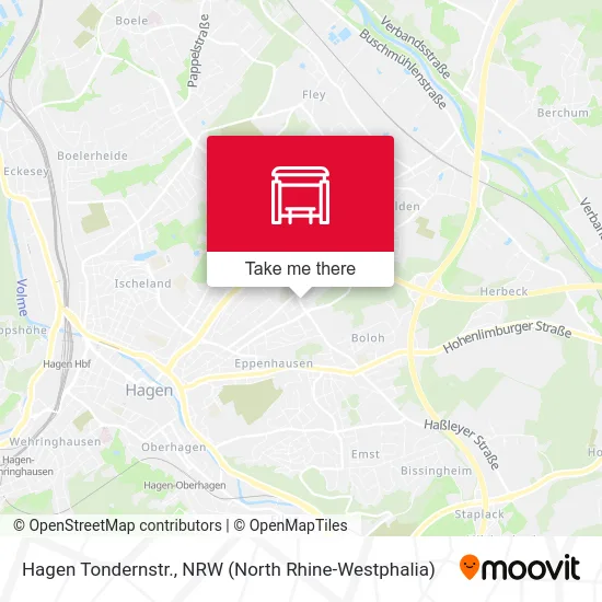 Hagen Tondernstr. map