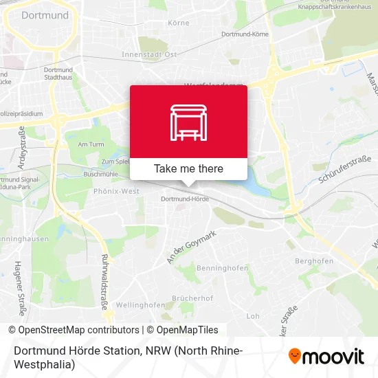 Dortmund Hörde Bf map