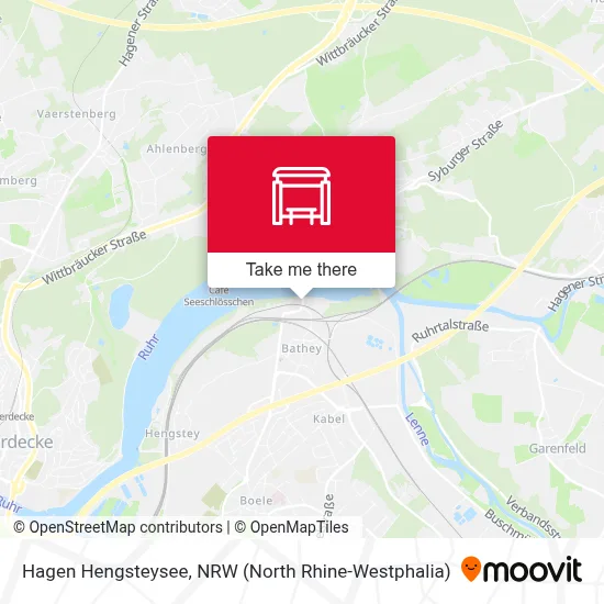 Hagen Hengsteysee map