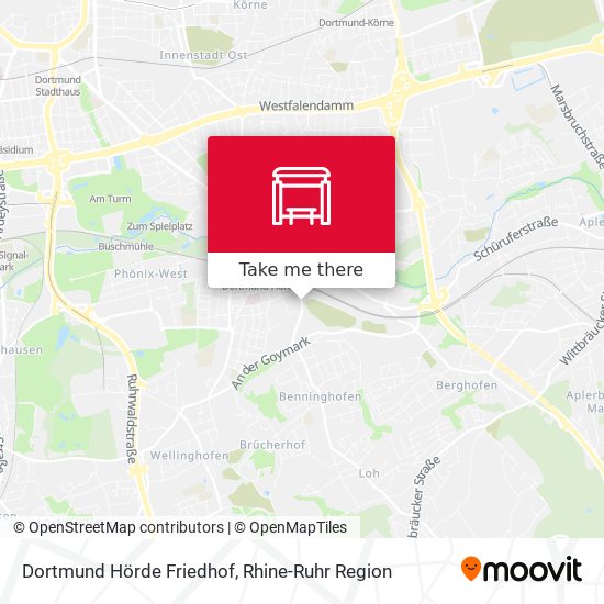 Dortmund Hörde Friedhof map