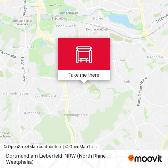 Dortmund am Lieberfeld map