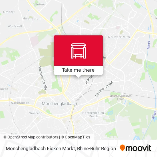 Карта Mönchengladbach Eicken Markt
