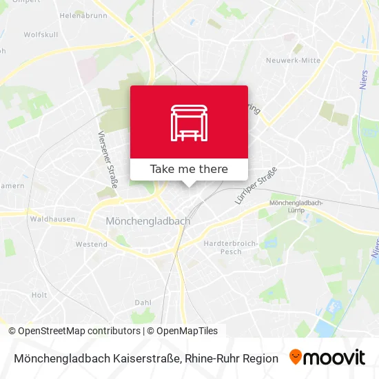 Карта Mönchengladbach Kaiserstraße