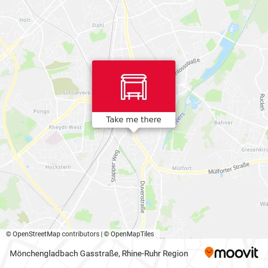 Карта Mönchengladbach Gasstraße