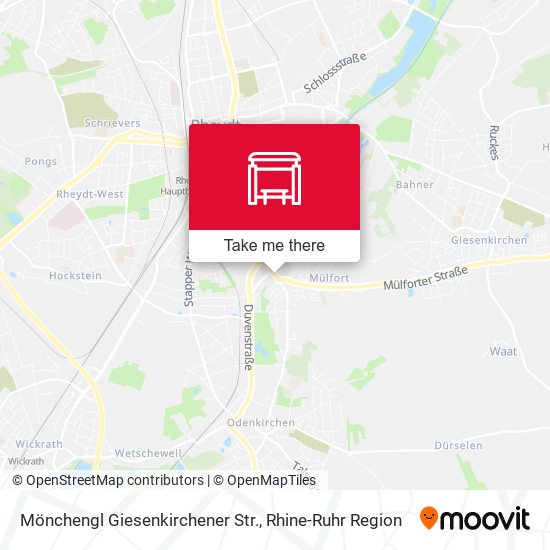 Карта Mönchengl Giesenkirchener Str.