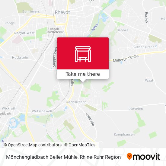 Mönchengladbach Beller Mühle map