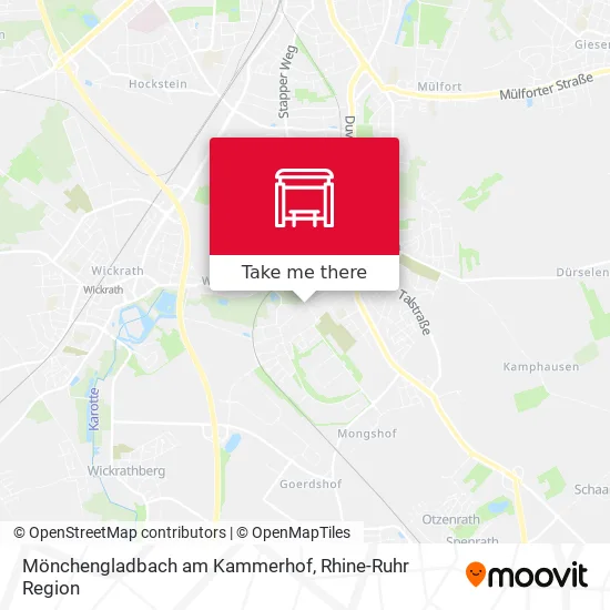 Карта Mönchengladbach am Kammerhof