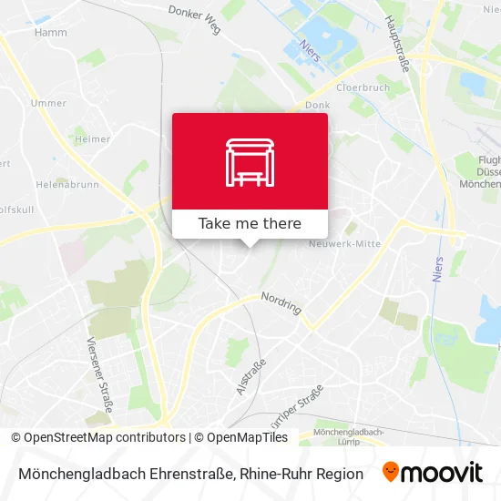 Карта Mönchengladbach Ehrenstraße