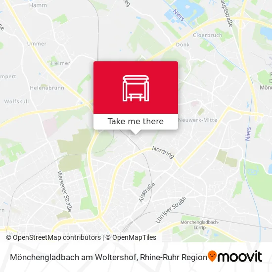 Карта Mönchengladbach am Woltershof