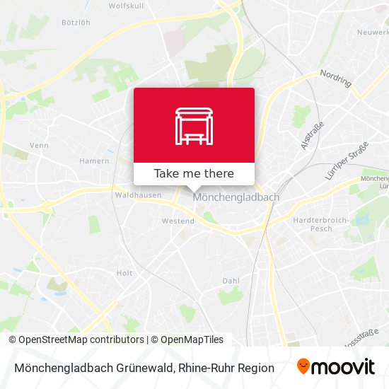 Mönchengladbach Grünewald map