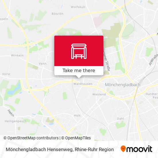 Mönchengladbach Hensenweg map