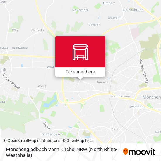 Mönchengladbach Venn Kirche map